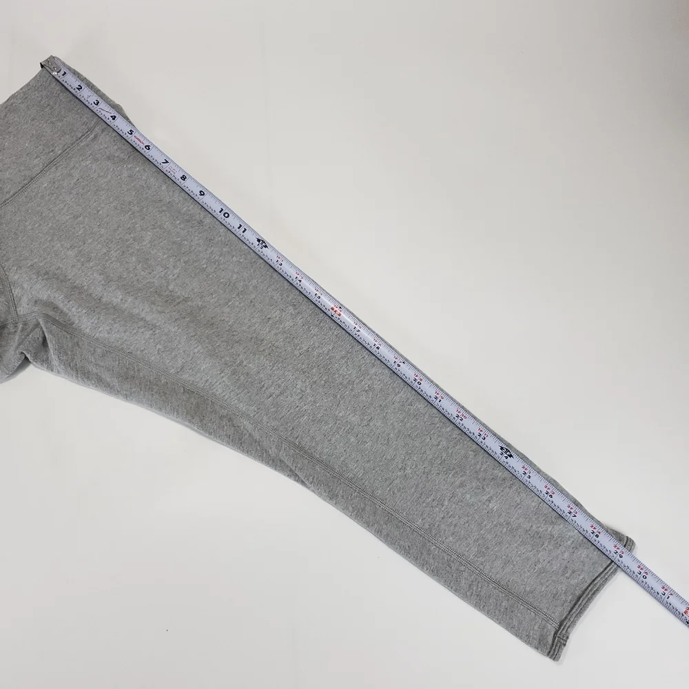 Lululemon Grey Ruched Back Cropped Leggings